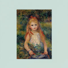 Little Girl with the Sheaf by Pierre August Renoir poster 8