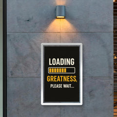 Loading greatness please wait poster 2