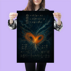 Lorenz attractor storm wings over equations poster 3