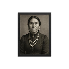 Lori Arviso Alvord framed print on a plain backdrop in size 12"x16".
