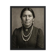 Lori Arviso Alvord framed print on a plain backdrop in size 16"x20".