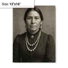 Lori Arviso Alvord metal print on a plain backdrop in size 12"x16".