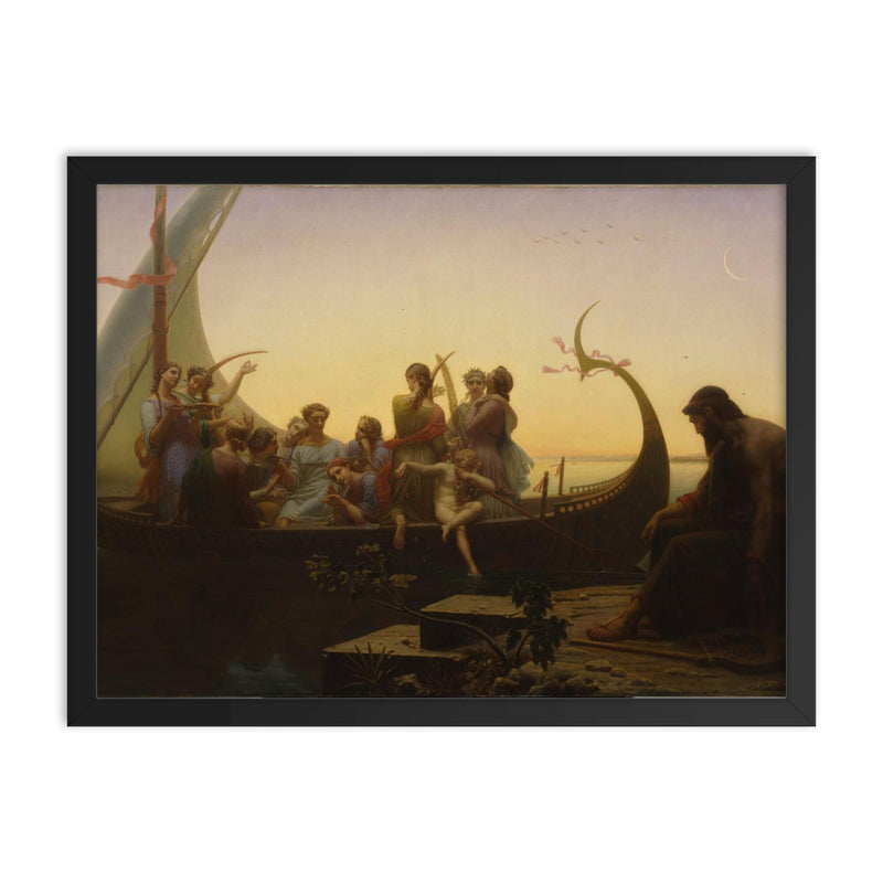 Lost Illusions by Charles Gleyre and Leon Dussart, 1865 framed print on a plain backdrop in size 18