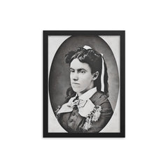 Lottie Moon framed print on a plain backdrop in size 12"x16".