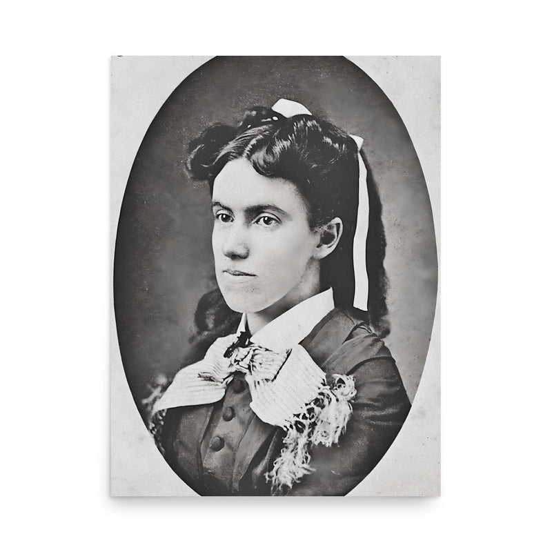 Lottie Moon poster on a plain backdrop in size 18