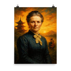 Lottie Moon poster on a plain backdrop in size 8"x10".