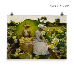 Lotus Lilies by Charles Courtney Curran poster 5