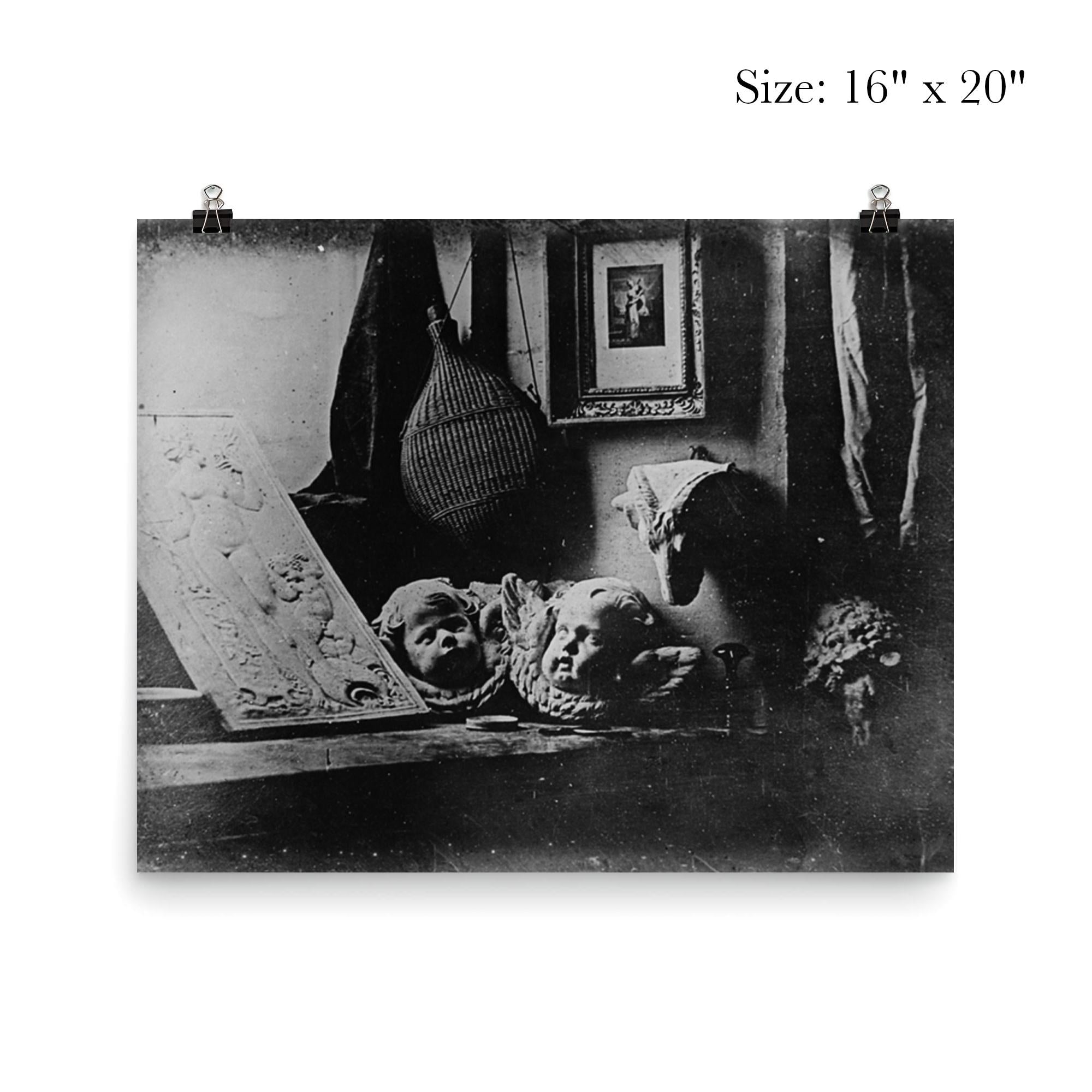 Louis Daguerre's First Daguerreotype, Still Life, 1837 poster 2