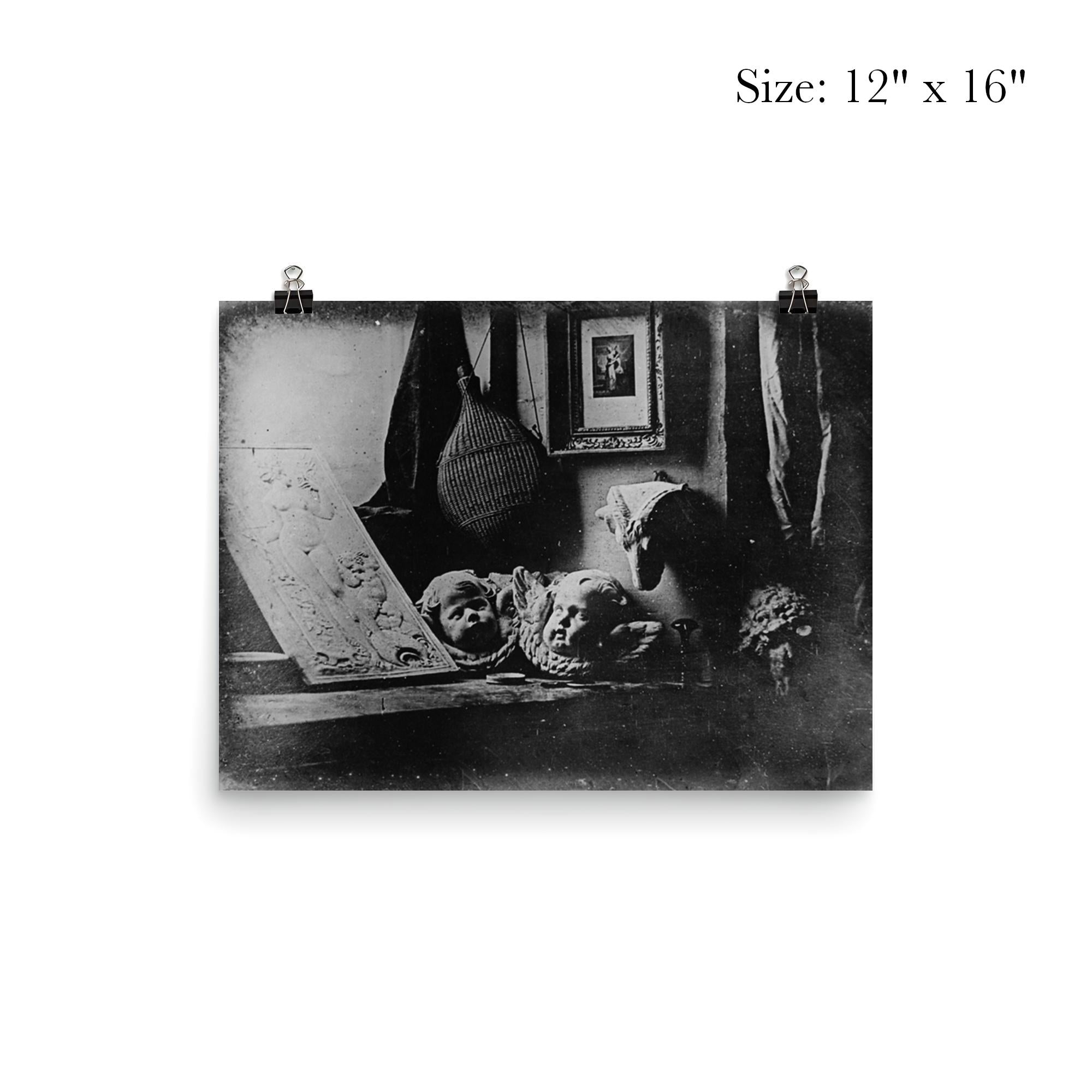 Louis Daguerre's First Daguerreotype, Still Life, 1837 poster 3