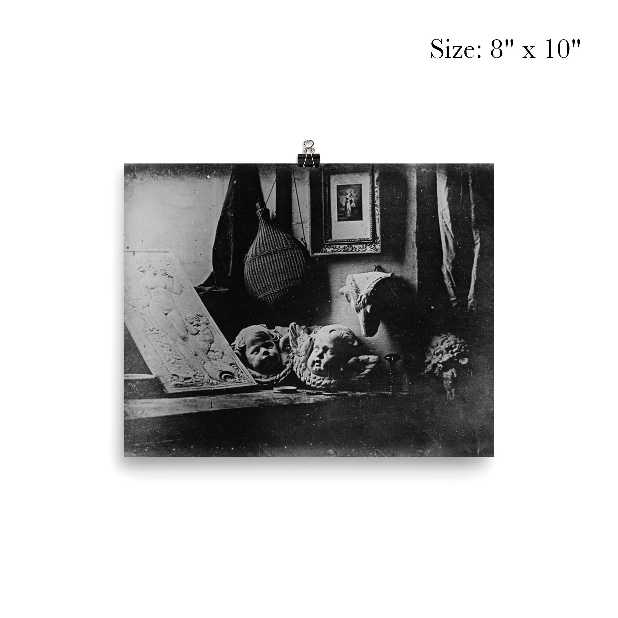 Louis Daguerre's First Daguerreotype, Still Life, 1837 poster 4