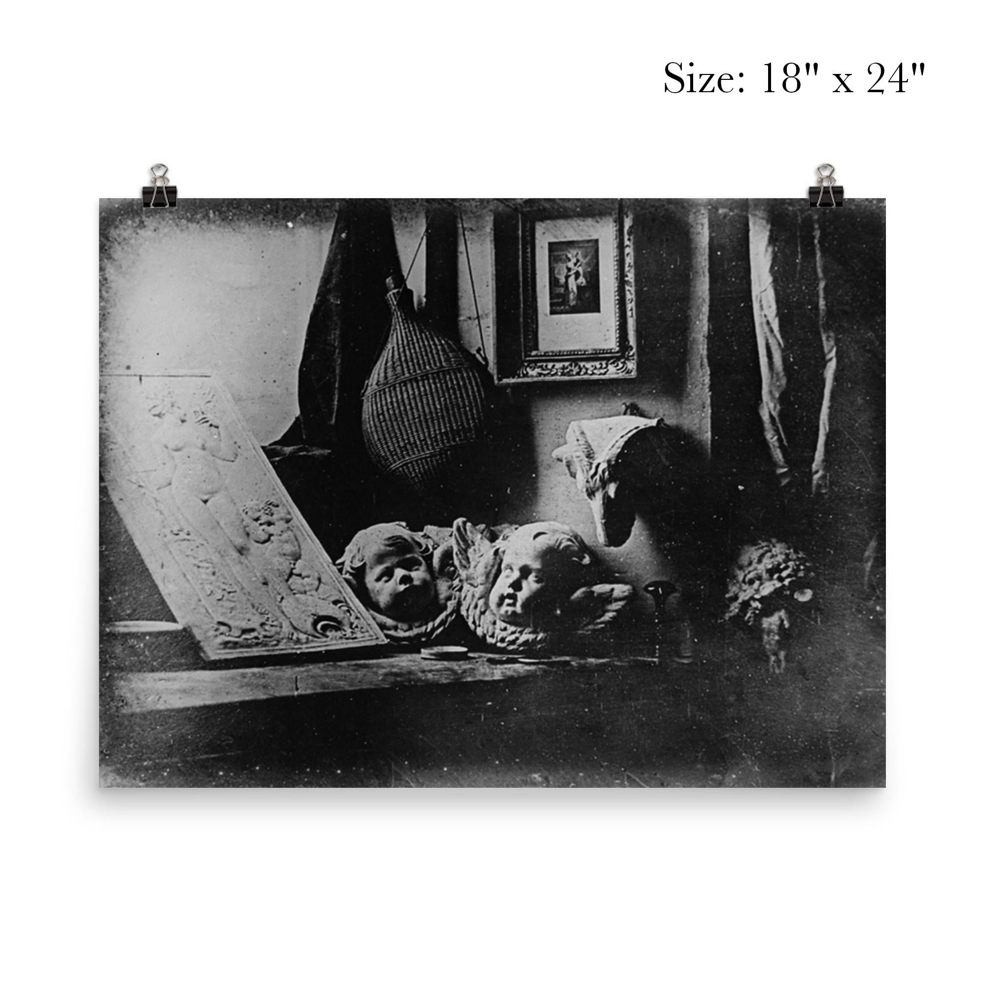 Louis Daguerre's First Daguerreotype, Still Life, 1837 poster 5