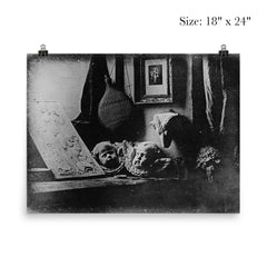 Louis Daguerre's First Daguerreotype, Still Life, 1837 poster 5
