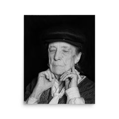 Louise Bourgeois poster on a plain backdrop in size 16"x20".