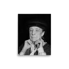Louise Bourgeois poster on a plain backdrop in size 8"x10".