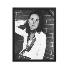 Louise Gluck framed print on a plain backdrop in size 16"x20".