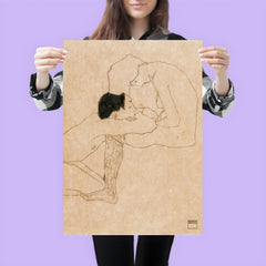 Lovers, 1909 by Egon Schiele poster 3