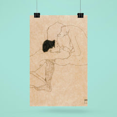 Lovers, 1909 by Egon Schiele poster 6