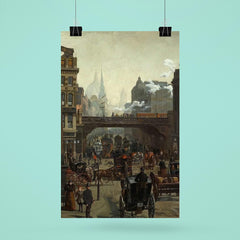 Ludgate Hill by Wilhelm Trubner poster 6