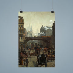 Ludgate Hill by Wilhelm Trubner poster 9