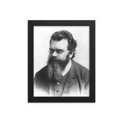 Ludwig Boltzmann framed print on a plain backdrop in size 8"x10".