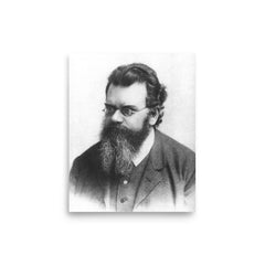 Ludwig Boltzmann poster on a plain backdrop in size 8"x10".