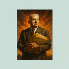 Ludwig von Mises exiled papers and resolve poster 8