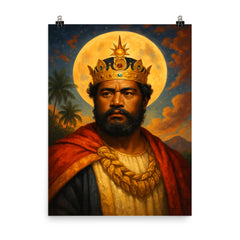 Lunalilo poster on a plain backdrop in size 8"x10".