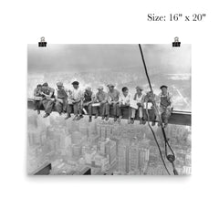 Lunch atop a Skyscraper  Ebbets 1932 poster 2