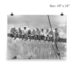 Lunch atop a Skyscraper  Ebbets 1932 poster 5