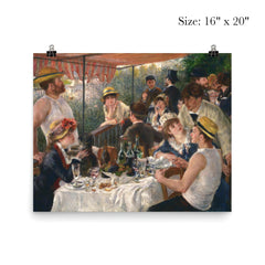 Luncheon of the Boating Party by Pierre Auguste Renoir poster 2