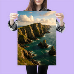 Lundy Island Cliffs England poster 3