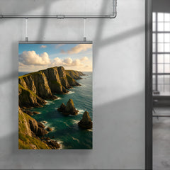 Lundy Island Cliffs England poster 4