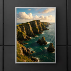 Lundy Island Cliffs England poster 5