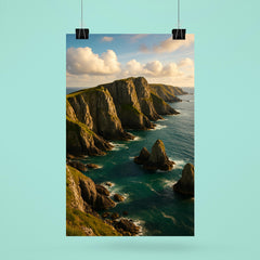 Lundy Island Cliffs England poster 6