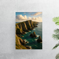 Lundy Island Cliffs England poster 7