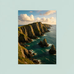 Lundy Island Cliffs England poster 8