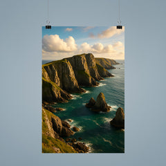 Lundy Island Cliffs England poster 9
