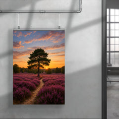 Luneburg Heath Heide Bloom Germany poster 4