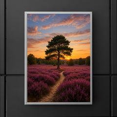 Luneburg Heath Heide Bloom Germany poster 5