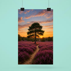 Luneburg Heath Heide Bloom Germany poster 6