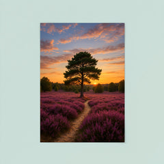 Luneburg Heath Heide Bloom Germany poster 8