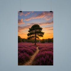 Luneburg Heath Heide Bloom Germany poster 9