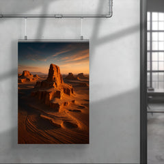 Lut Desert Kaluts Iran poster 4