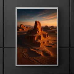 Lut Desert Kaluts Iran poster 5