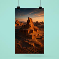 Lut Desert Kaluts Iran poster 6