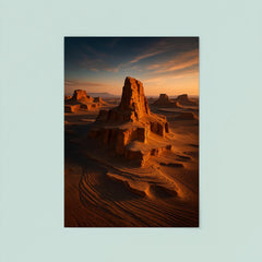 Lut Desert Kaluts Iran poster 8