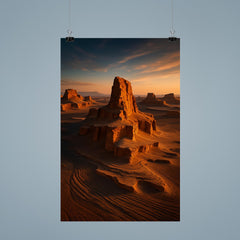 Lut Desert Kaluts Iran poster 9