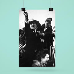 Lyndon B. Johnson and John F. Kennedy During 1960 Presidential Campaign in Amarillo, Texas poster 6