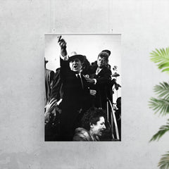 Lyndon B. Johnson and John F. Kennedy During 1960 Presidential Campaign in Amarillo, Texas poster 7