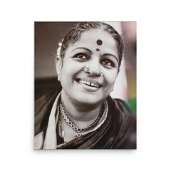 M S Subbulakshmi poster on a plain backdrop in size 16"x20".